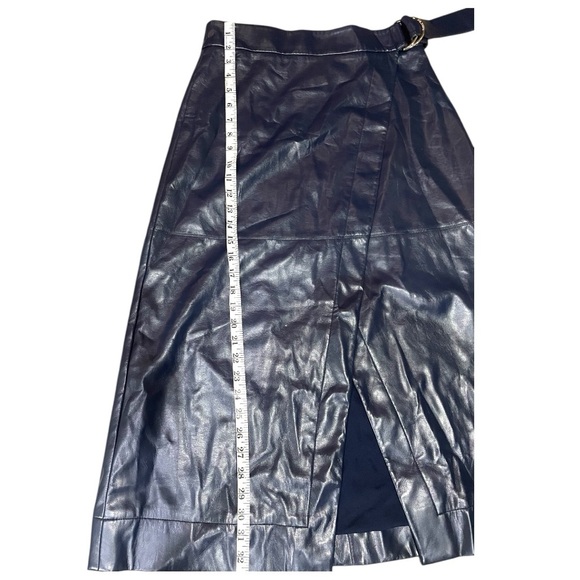 Ted Baker Elii Faux Leather Wrap Skirt - Picture 9 of 11